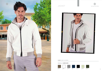 ISAIA JACKET ICE GREY