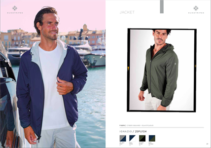 IGNAZIO JACKET ICE GREY/NAVY