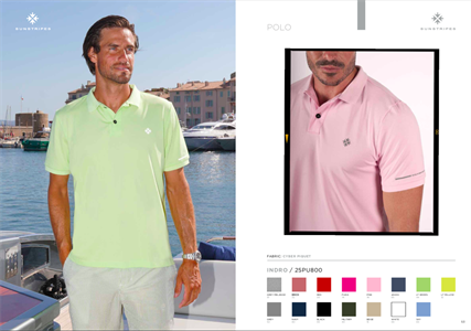 INDRO POLO GREY MELANGE