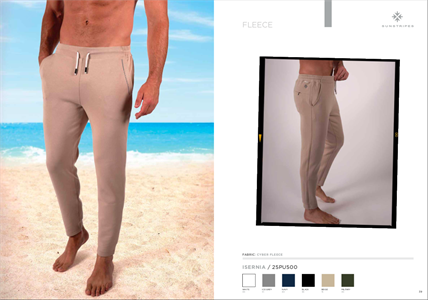 ISERNIA FLEECE PANT ICE GREY