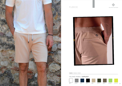 ISLAND PARK FLEECE BERMUDA WHITE