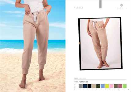 INES FLEECE PANT PINK