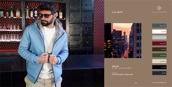 LOS ANGELES JACKET DARK SKY