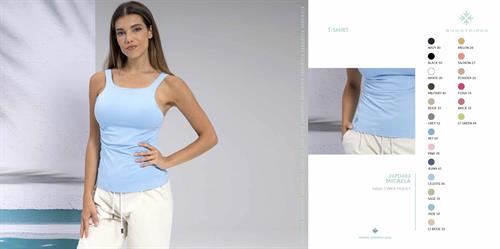 MICAELA T-SHIRT SKY