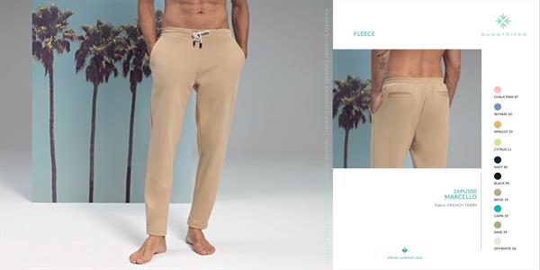 MARCELLO FLEECE PANT OFFWHITE