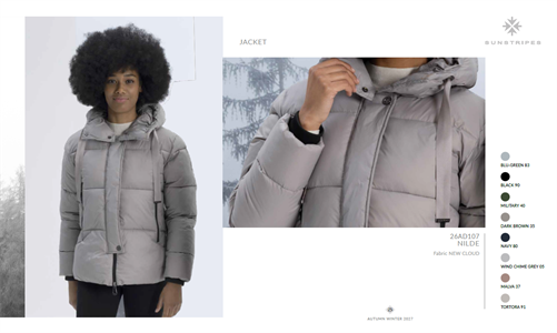 NILDE JACKET WIND CHIME GREY