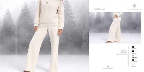 NISRINE FLEECE PANT NAVY