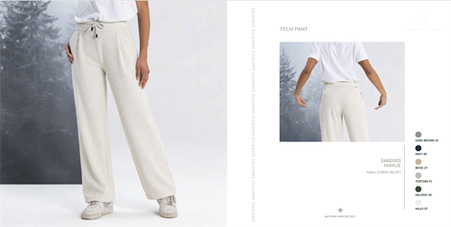 NIMUE TECH PANT DARK BROWN