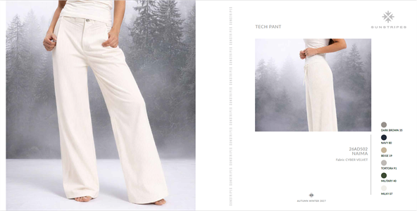 NAIMA TECH PANT MILKY