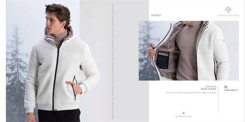 NEW WARK JACKET LT GREY CHECK