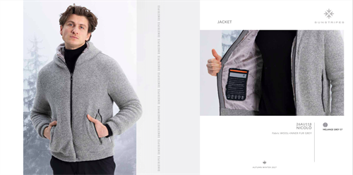 NICOLO' JACKET MELANGE GREY