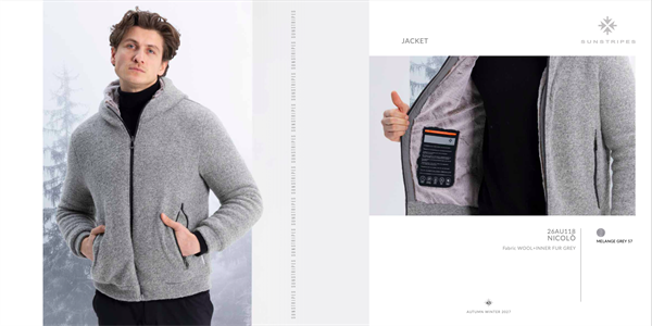 NICOLO' JACKET MELANGE GREY