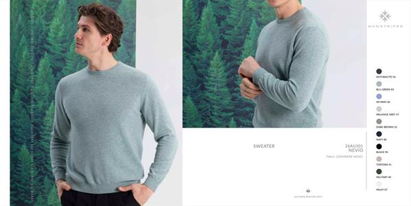 NEVIO SWEATER BLU-GREEN