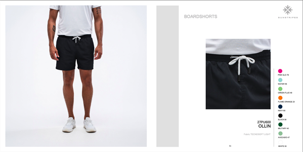 OLLIN BOARDSHORT BLACK