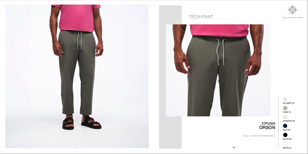 ORSON TECH PANT OFFWHITE