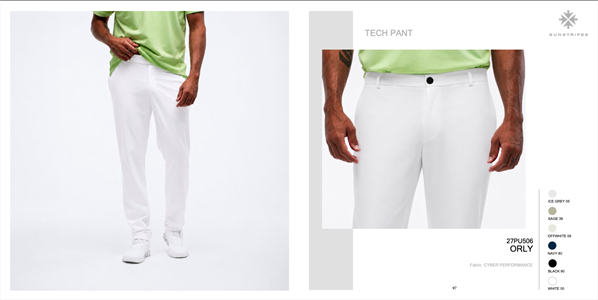 ORLY TECH PANT NAVY