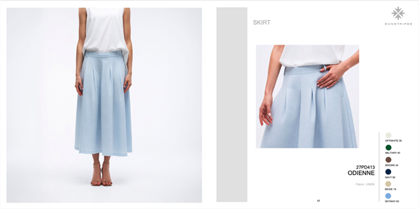 ODIENNE SKIRT MILITARY
