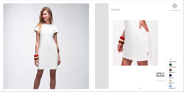 OLIVIA DRESS OFFWHITE