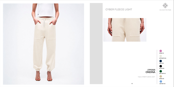 ONDINA FLEECE PANT ROSE