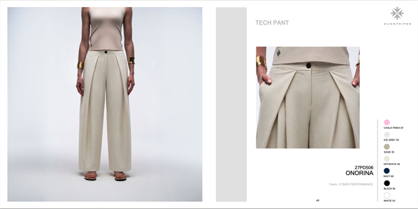 ONORINA TECH PANT WHITE