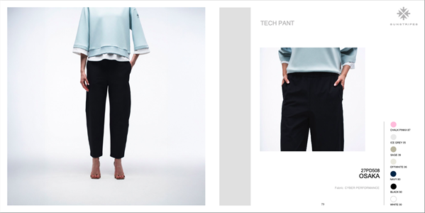OSAKA TECH PANT CHALK PINK