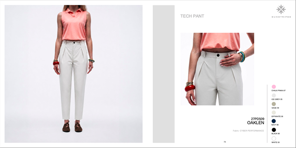 OAKLEN TECH PANT OFFWHITE